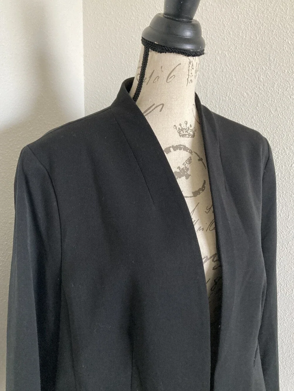 J. Crew Black Open-Front Blazer